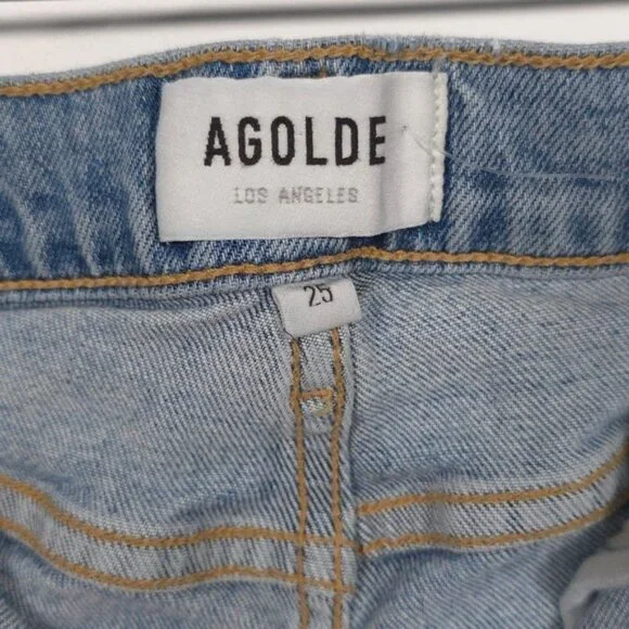 AGOLDE Women's Jeans SOPHIE Size 25‎ ORGANIC COTTON Distressed Skinny A123-3002